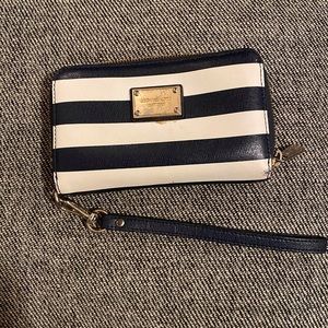 Michael Kors Striped Wristlet
